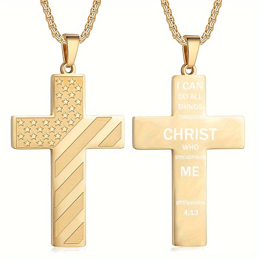 Bible Verse Cross Necklace